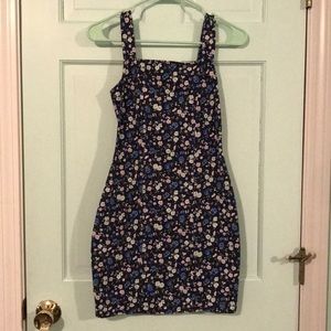 Blue floral dress